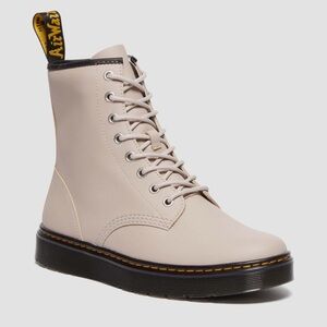 Dr. Martens Cream Lace-Up Boots
